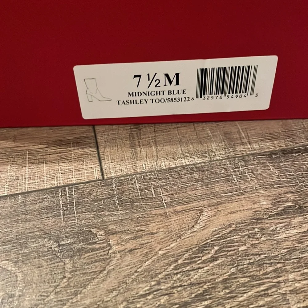 Velvet blue booties - Picture 5 of 7